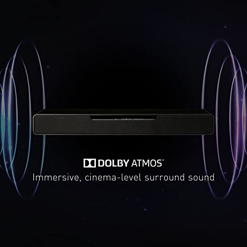 Panasonic SoundSlayer Dolby Atmos Soundbar for TV with Built-in Subwoofer, Small Home Audio Bluetooth-Enabled Speaker, Hi-Res Sound (SC-HTB01),Black