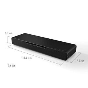 Panasonic SoundSlayer Dolby Atmos Soundbar for TV with Built-in Subwoofer, Small Home Audio Bluetooth-Enabled Speaker, Hi-Res Sound (SC-HTB01),Black