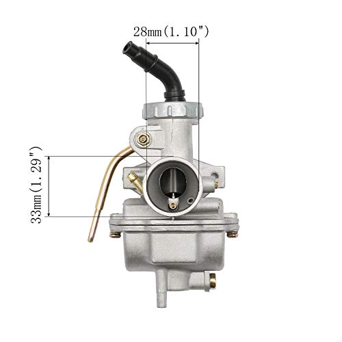 PZ20 Carburetor with Air Filter Gaskets for Kazuma Baja 50cc 70cc 90cc 110cc 125cc TaoTao 110B NST SunL Chinese Quad 4 Stroke ATV 4 Wheeler Go Kart Dirt Bike Honda CRF50F XL75 CRF80F XR50R