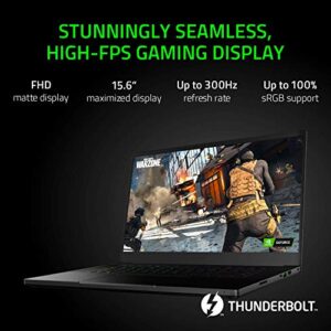 Razer Blade 15 Advanced Gaming Laptop 2020: Intel Core i7-10875H 8-Core, NVIDIA GeForce RTX 2070 Super Max-Q, 15.6” FHD 300Hz, 16GB RAM, 512GB SSD, CNC Aluminum,(Renewed)