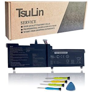 tsulin c41n1541 laptop battery compatible with asus rog strix gl702 gl702v gl702vm gl702vmk gl702vs gl702vsk gl702vt gl702zc g702vmk g702vm g702vt g702vsk g702vs series notebook 15.2v 76wh 5000mah
