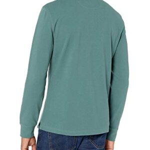 Amazon Essentials Men's Slim-Fit Long-Sleeve Pique Polo, Sage Green, X-Large