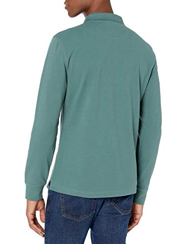 Amazon Essentials Men's Slim-Fit Long-Sleeve Pique Polo, Sage Green, X-Large