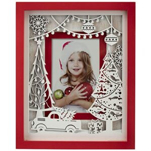 fine photo gifts christmas tree wood laser cut picture frame