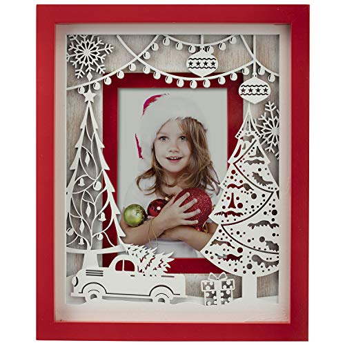 FINE PHOTO GIFTS Christmas Tree Wood Laser Cut Picture Frame