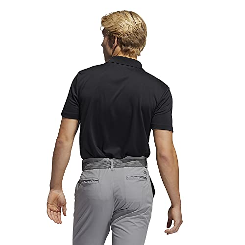 adidas Golf Men's Performance Primegreen Polo Shirt, Black, Extra Large