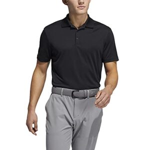 adidas Golf Men's Performance Primegreen Polo Shirt, Black, Extra Large
