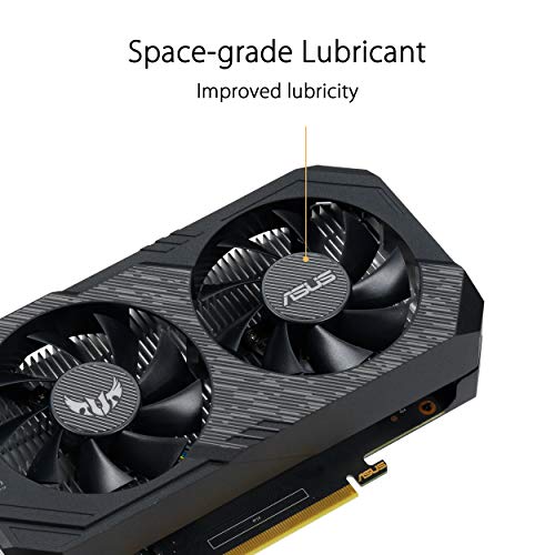 ASUS TUF Gaming NVIDIA GeForce GTX 1650 OC Edition Graphics Card (PCIe 3.0, 4GB GDDR6 Memory, HDMI, DisplayPort, DVI-D, 1x 6-pin Power Connector, IP5X Dust Resistance, Space-Grade Lubricant)