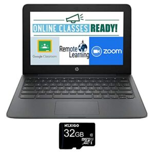 2020 Newest HP Chromebook 11.6" HD Laptop for business and student, Intel Celeron N3350, 4GB Memory, 32GB eMMC Flash Memory, Webcam, USB-A&C, Wifi , Bluetooth, Wireless-AC, Chrome OS, w/GM Accessories