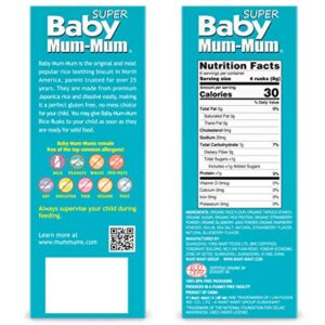 Baby Mum-Mum Organic Super Berries Rusks 1.76 Ounce, 24 Count (Pack of 6)