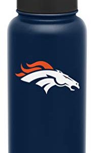 Simple Modern Officially Licensed NFL Denver Broncos Water Bottle with Straw Lid | Vacuum Insulated Stainless Steel 32oz Thermos | Summit Collection | Denver Broncos
