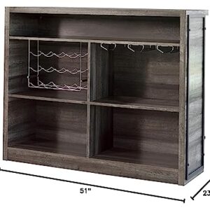 Coaster Home Furnishings Joe 5-Shelf Bar Unit Aged Oak