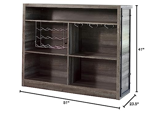 Coaster Home Furnishings Joe 5-Shelf Bar Unit Aged Oak