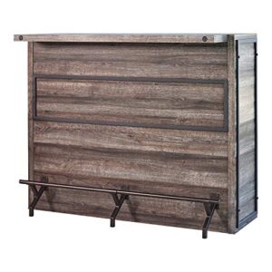 coaster home furnishings joe 5-shelf bar unit aged oak
