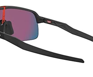 Oakley Men's OO9463 Sutro Lite Rectangular Sunglasses, Matte Black/Prizm Road, 39 mm