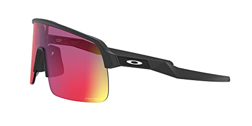 Oakley Men's OO9463 Sutro Lite Rectangular Sunglasses, Matte Black/Prizm Road, 39 mm