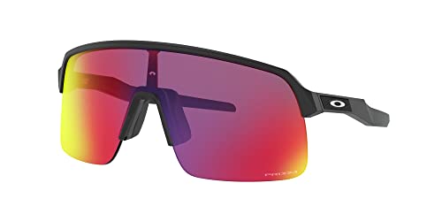 Oakley Men's OO9463 Sutro Lite Rectangular Sunglasses, Matte Black/Prizm Road, 39 mm