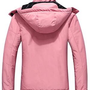 SUOKENI Women's Waterproof Ski Jacket Warm Winter Snow Coat Hooded Raincoat