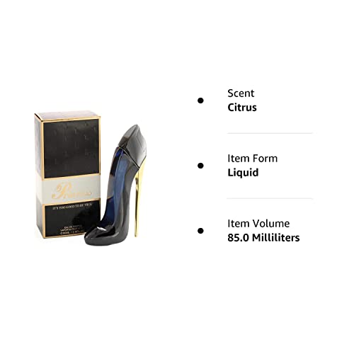 EBC Princess High Heel Shoes Black Eau de Parfum for Women, 85 ml / 2.9 fl oz