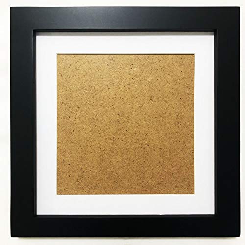 6x6 Picture Frames with 4x4 Opening Mat. Black 6x6 Square Photo Frame. Solid Wood, Plastic Panels.The Protective Film Must be Removed.Front Windows 5.6x5.6 without Mat. The Table or The Wall.