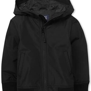 The Children's Place baby boys And Toddler Windbreaker Jacket, Black, 5T US