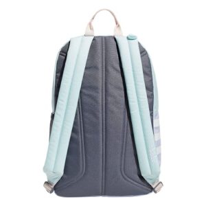 adidas Classic 3S Backpack, Jersey White/Halo Mint Green/Violet Tone Purple, One Size