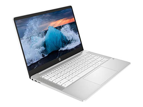 HP 2021 Newest Chromebook 14" HD Laptop for Business and Student, Intel Celeron N4000, 4GB RAM, 32GB eMMC, Backlit-KB, Webcam, Fast Charge, WiFi, USB-A&C, Chrome OS, w/64GB SD Card, GM Accessories