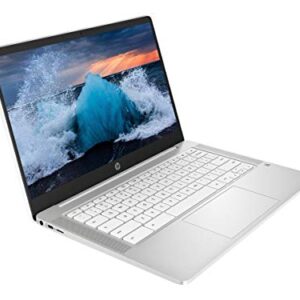 2021 Newest HP Chromebook 14" HD Laptop for Business and Student, Intel Celeron N4000, 4GB RAM, 32GB eMMC, Backlit-KB, Webcam, Fast Charge, WiFi, USB-A&C, Chrome OS,w/128GB SD Card, GM Accessories