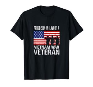 proud son-in-law vietnam war veteran matching father-in-law t-shirt