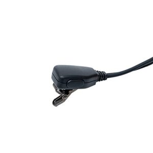 Klykon CLS 1410 Earpiece,G Shape Earpiece Headset with Mic Ptt Compatible with Motorola Cls1110 Cp200 Cls1410 Cp185 Cp200d Rdm2070d Walkie Talkie 2 Way Radio 2 Pin