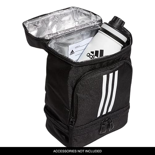 adidas Excel 2 Insulated Lunch Bag, Black/White, One Size