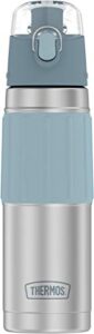 thermos stainless steel hydration bottle, 18 ounce, gray