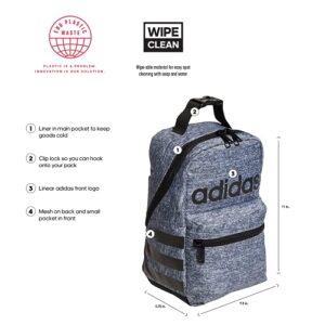 adidas Santiago 2 Insulated Lunch Bag, Jersey Onix Grey/Black, One Size