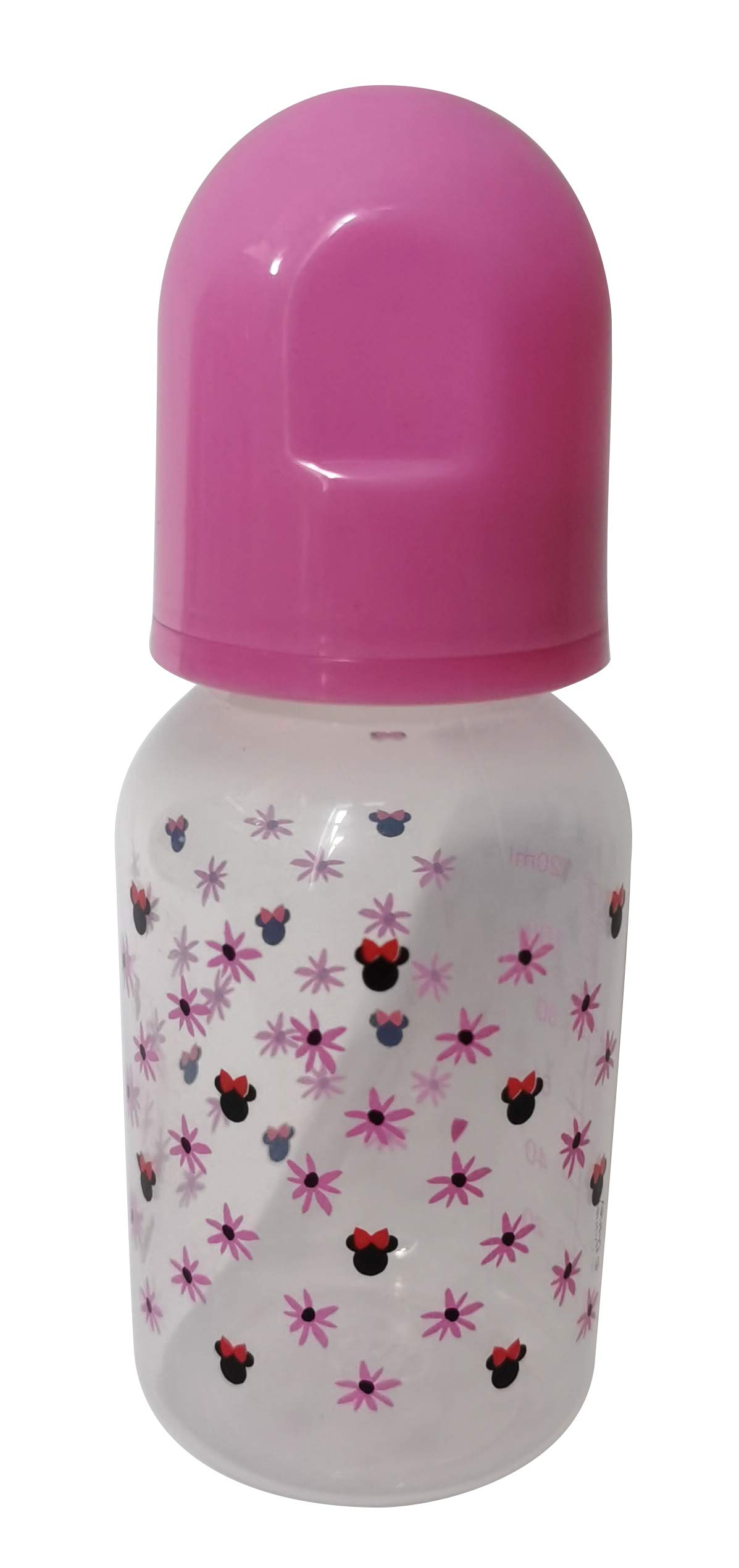 Cudlie Disney Baby Boy Minnie Mouse 5 oz Pack of Three Baby Bottles, Tropic Floral