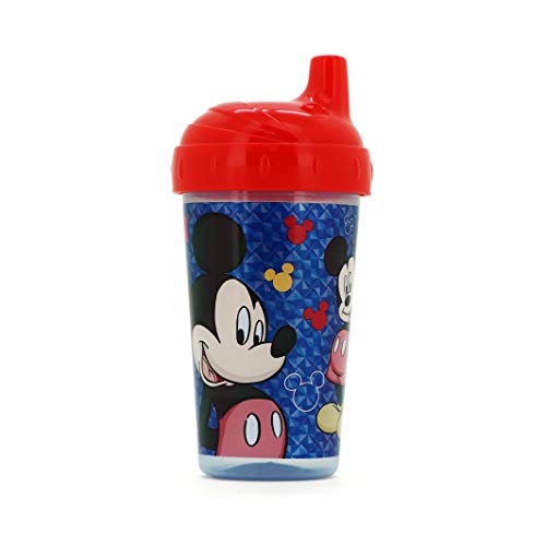 Cudlie Disney Baby Boy 2 Pack 10 Oz Hard Spout Sippy Cup for Toddler, Cheesin Mickey