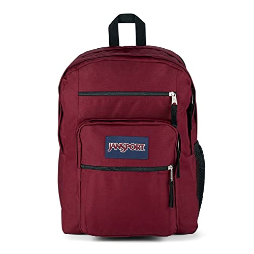 JanSport Big Laptop Backpack for College - Computer Bag with 2 Compartments, Ergonomic Shoulder Straps, 15” Laptop Sleeve, Haul Handle - Book Rucksack, Russet Red