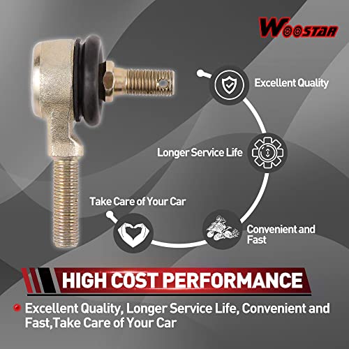 WOOSTAR 240mm Tie Rod End Replacement for 50cc 70cc 90cc 110cc 125cc 150cc 200cc 250cc ATV 4 Wheeler Quad