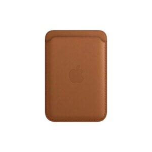 apple leather wallet with magsafe (for iphone) - saddle brown (previous version, without find my)