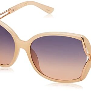 Jessica Simpson J6011 Beautiful Women's Butterfly Sunglasses with 100% UV Protection. Glam Gifts for Her, 60 mm, Nude