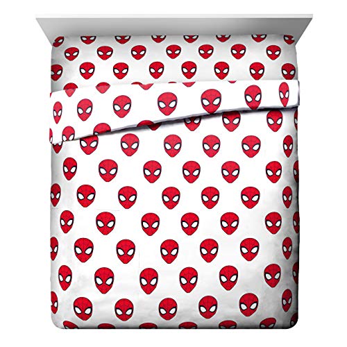 Jay Franco Marvel Spiderman Spidey Daze 5 Piece Queen Bed Set - Includes Reversible Comforter & Sheet Set Bedding - Super Soft Fade Resistant Microfiber (Official Marvel Product)