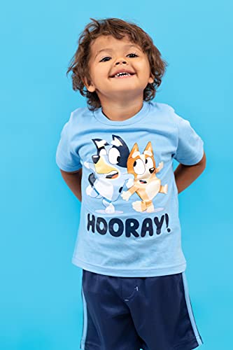 Bluey Toddler Boys T-Shirt and Mesh Shorts Outfit Set 4T