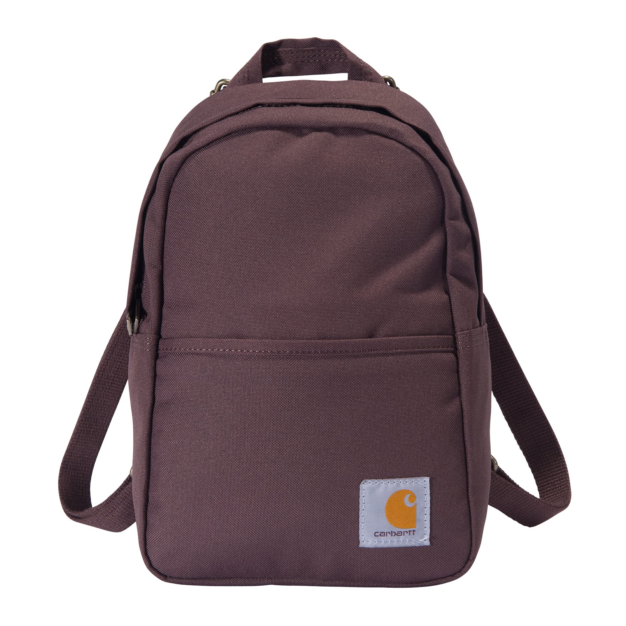 Carhartt Classic Mini Backpack, Durable, Water-Resistant Backpack with Adjustable Shoulder Straps, Wine