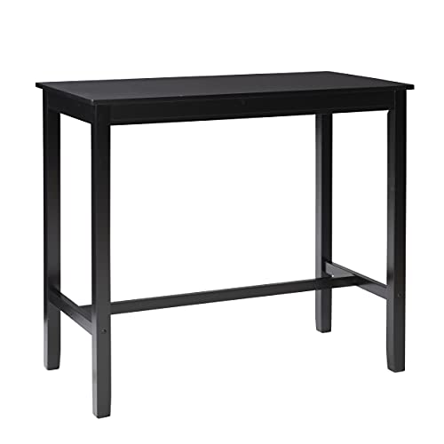 Linon Black 42 inch Bar Height Pub Claridge Table