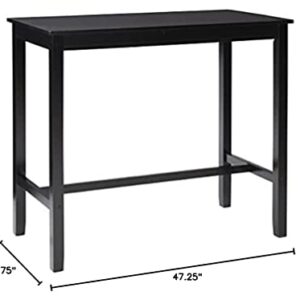 Linon Black 42 inch Bar Height Pub Claridge Table