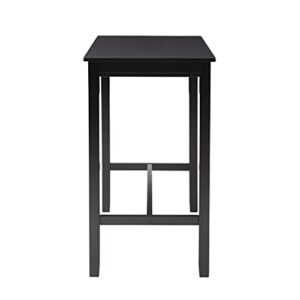 Linon Black 42 inch Bar Height Pub Claridge Table