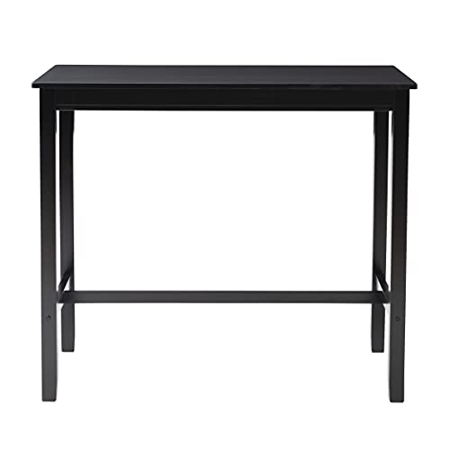 Linon Black 42 inch Bar Height Pub Claridge Table