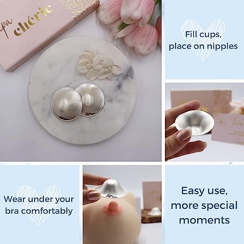 The Original Silver Nursing Cups - Nipple Shields for Nursing Newborn - Newborn Essentials Must Haves - Nipple Covers Breastfeeding - Soothe and Protect Your Nursing Nipples - 999 CT