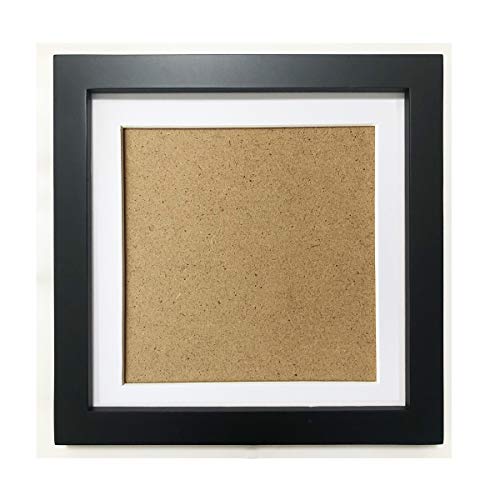 5x5 Picture Frames with 4x4 Opening Mat. 5x5 Black Square Photo Frame. Solid Wood, Plastic Panel.The Protective Film Must be Removed.The Tabletop or The Wall.