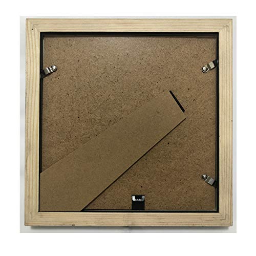 5x5 Picture Frames with 4x4 Opening Mat. 5x5 Black Square Photo Frame. Solid Wood, Plastic Panel.The Protective Film Must be Removed.The Tabletop or The Wall.