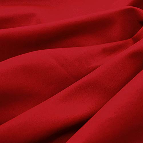 Essina Queen Duvet Cover Set – 3-Pcs Microfiber Duvet Cover with 2 Pillow Shams – Wrinkle-Resistant Duvet Cover Queen – Solid Color Duvet Cover with Zipper Closure and 4 Corner Ties – Magic Red